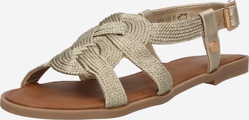 Xti Strap Sandals in Gold: front