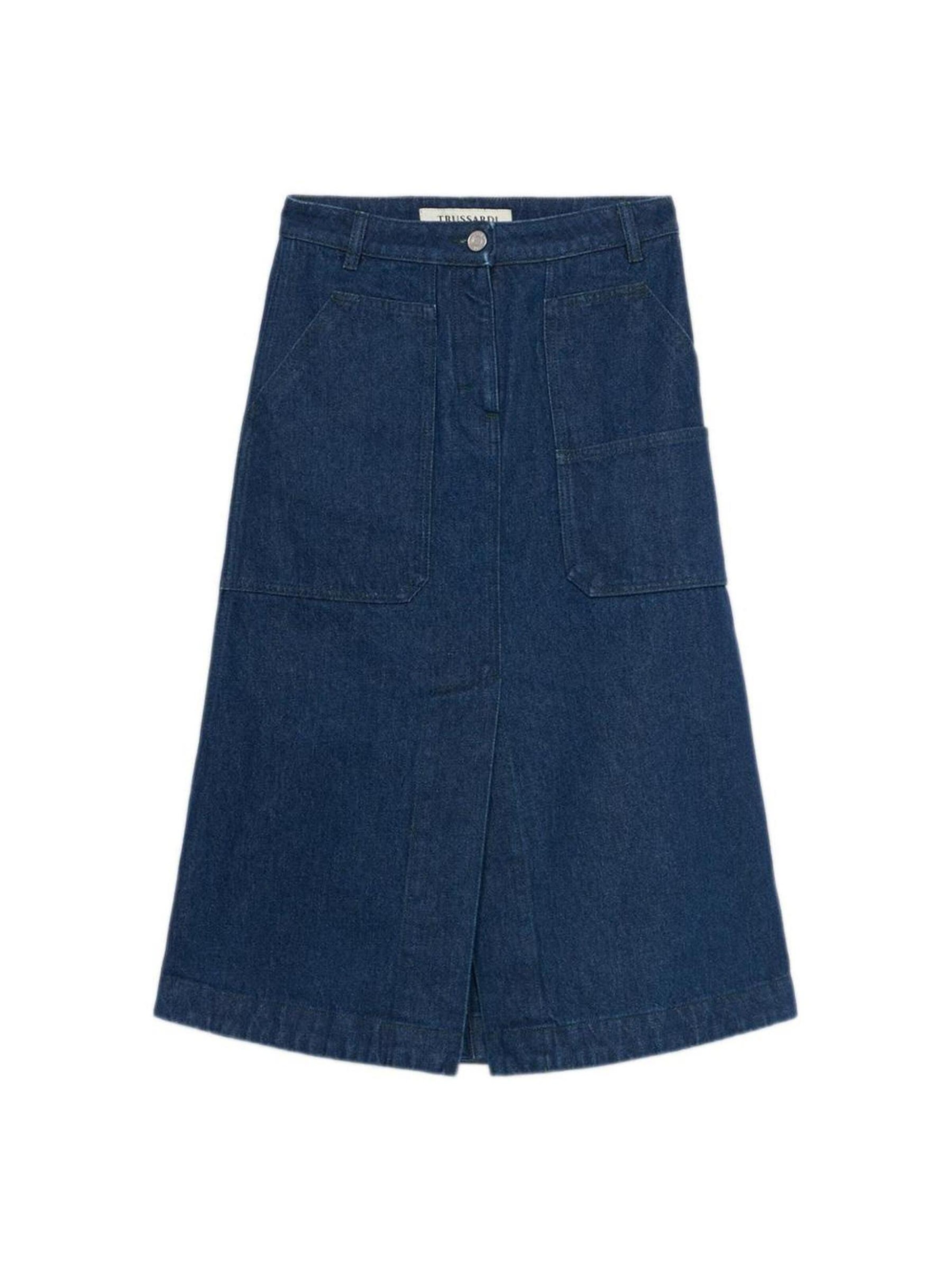 Jupe Trussardi en bleu : devant