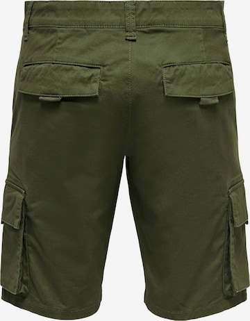 Only & Sons Regular Cargo Pants in Green