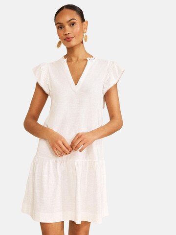 Robe love & roses en blanc : devant