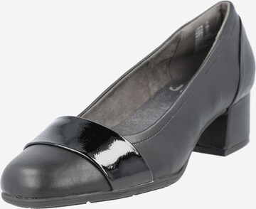 melns JANA Augstpapēžu kurpes: no priekšpuses