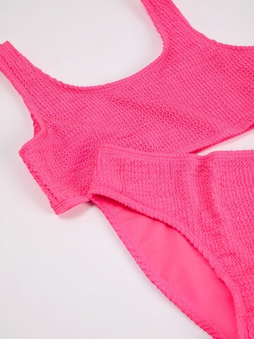 Lipsy Bustier Bikini - rózsaszín