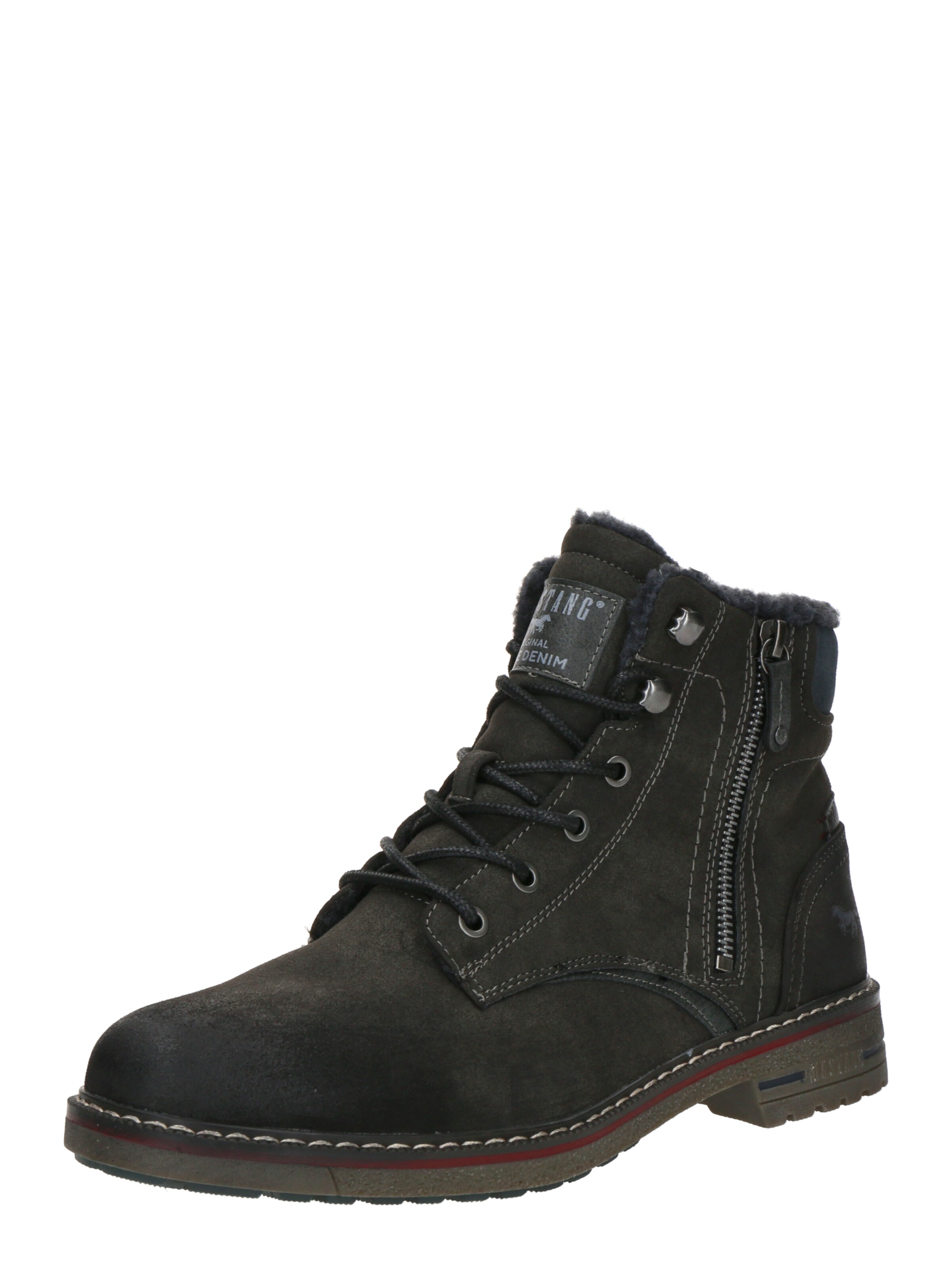 Bottines à lacets MUSTANG en gris : devant