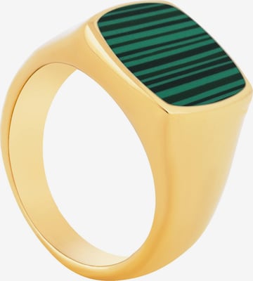 Akitsune Ring 'Opul' in Green: front