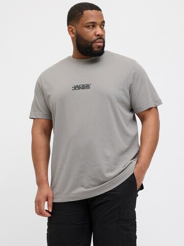 Jack & Jones Plus Shirt 'JCOSago' in Grey: front