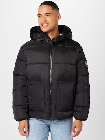 Calvin Klein Jeans Jacke in Schwarz: predná strana