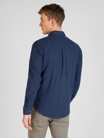 BLEND Regular fit Button Up Shirt 'Burley' in Blue