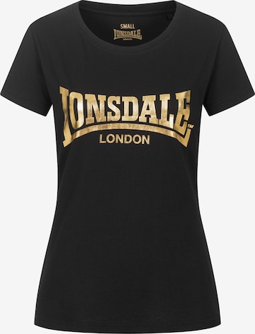T-shirt 'CARTMEL' LONSDALE en noir : devant