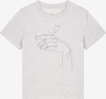 Watapparel Shirt 'Don't Hurt Yourself' in Grau: Vorderseite