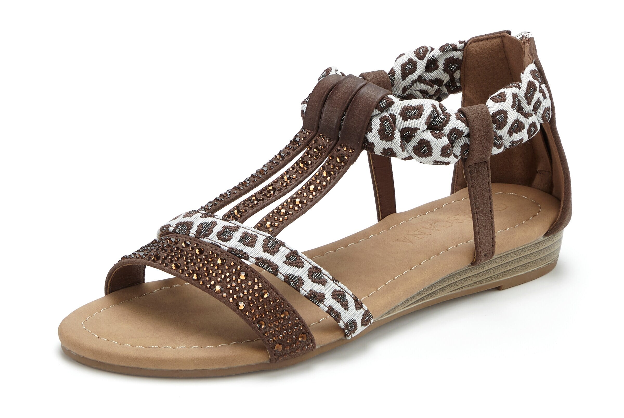LASCANA Sandals in Brown: front