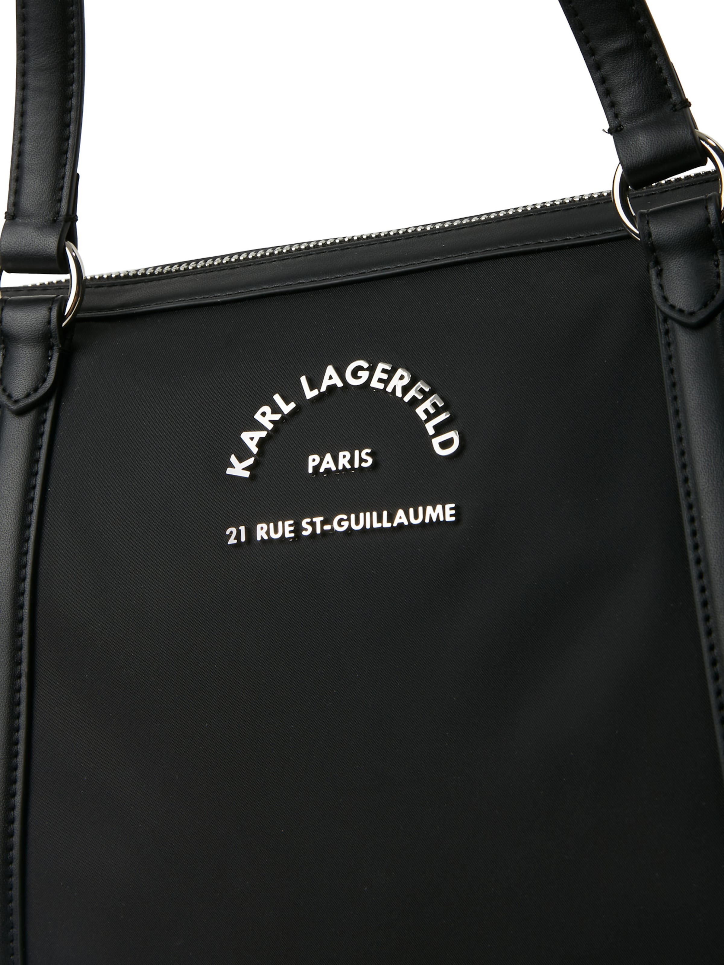 Cabas 'RUE ST-GUILLAUME' Karl Lagerfeld en noir