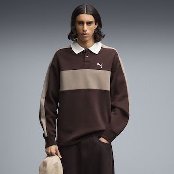 PUMA Sweatshirt 'T7' in Braun: Vorderseite
