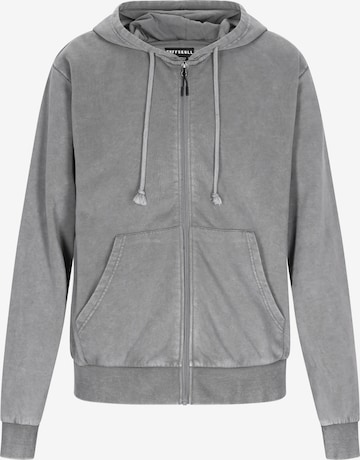 Veste de survêtement 'Back To School' TUFFSKULL en gris : devant