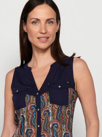 KOROSHI Bluse in Blau