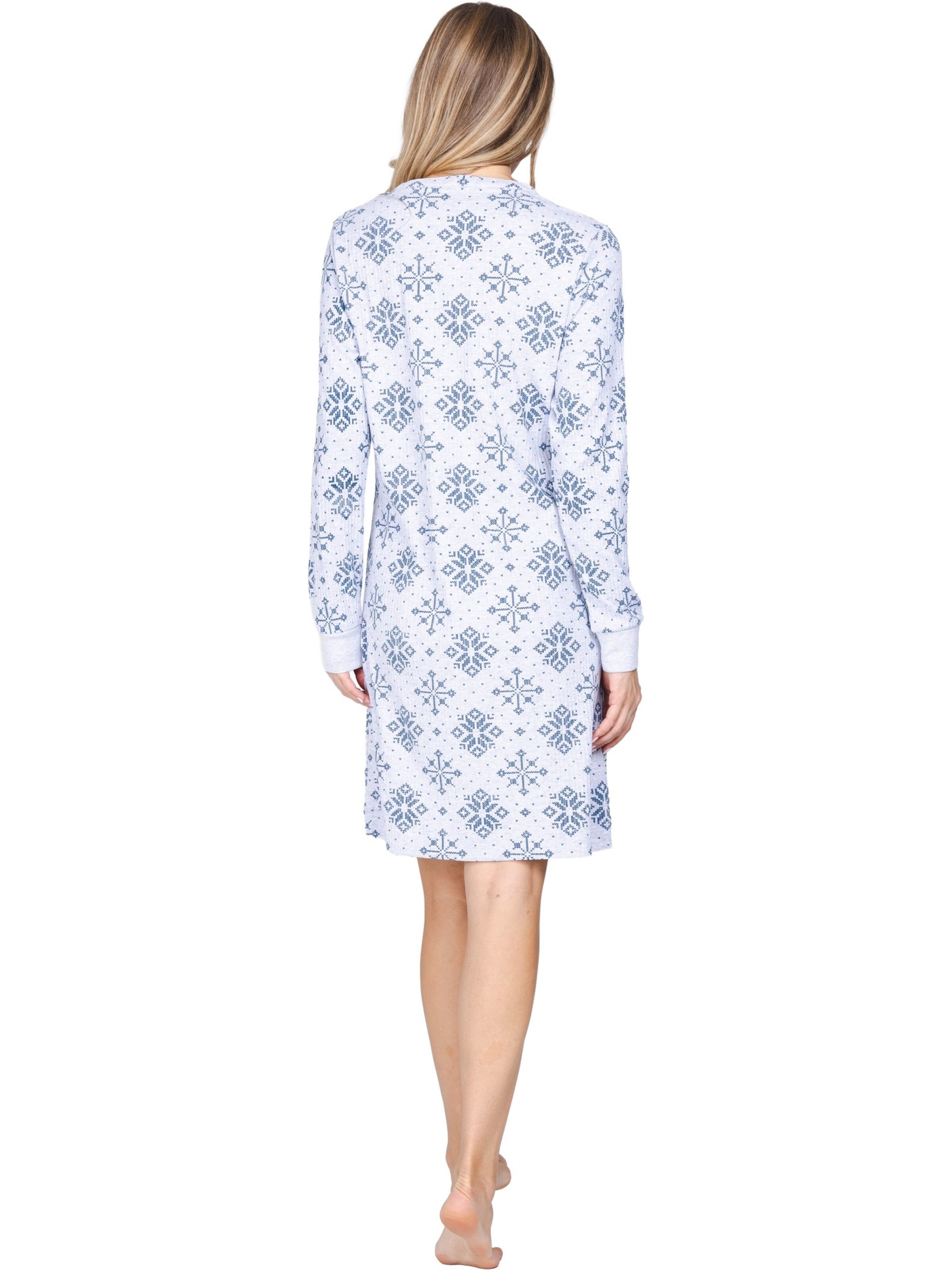 Rebelle Nachthemd 'Snowy Sparkles' in Blauw