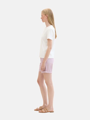 TOM TAILOR Regular Chinohose in Pink