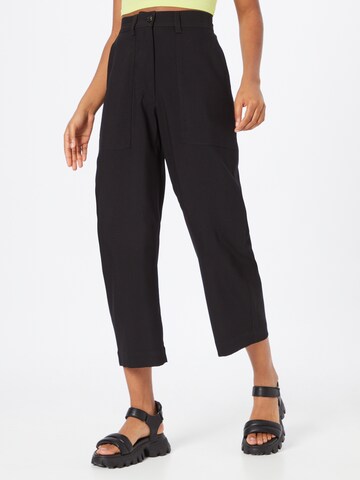 WEEKDAY Loose fit Trousers 'Jina' in Black: front
