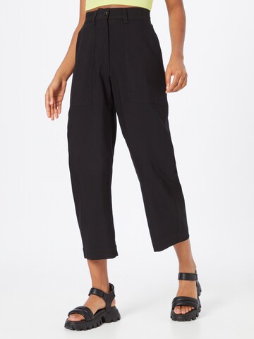 Loosefit Pantalon 'Jina' WEEKDAY en noir : devant