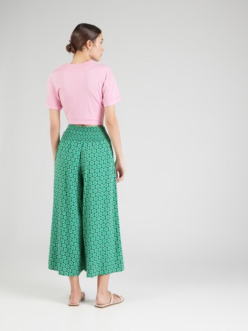 Wide Leg Pantalon 'In Full Bloom' Blutsgeschwister en vert