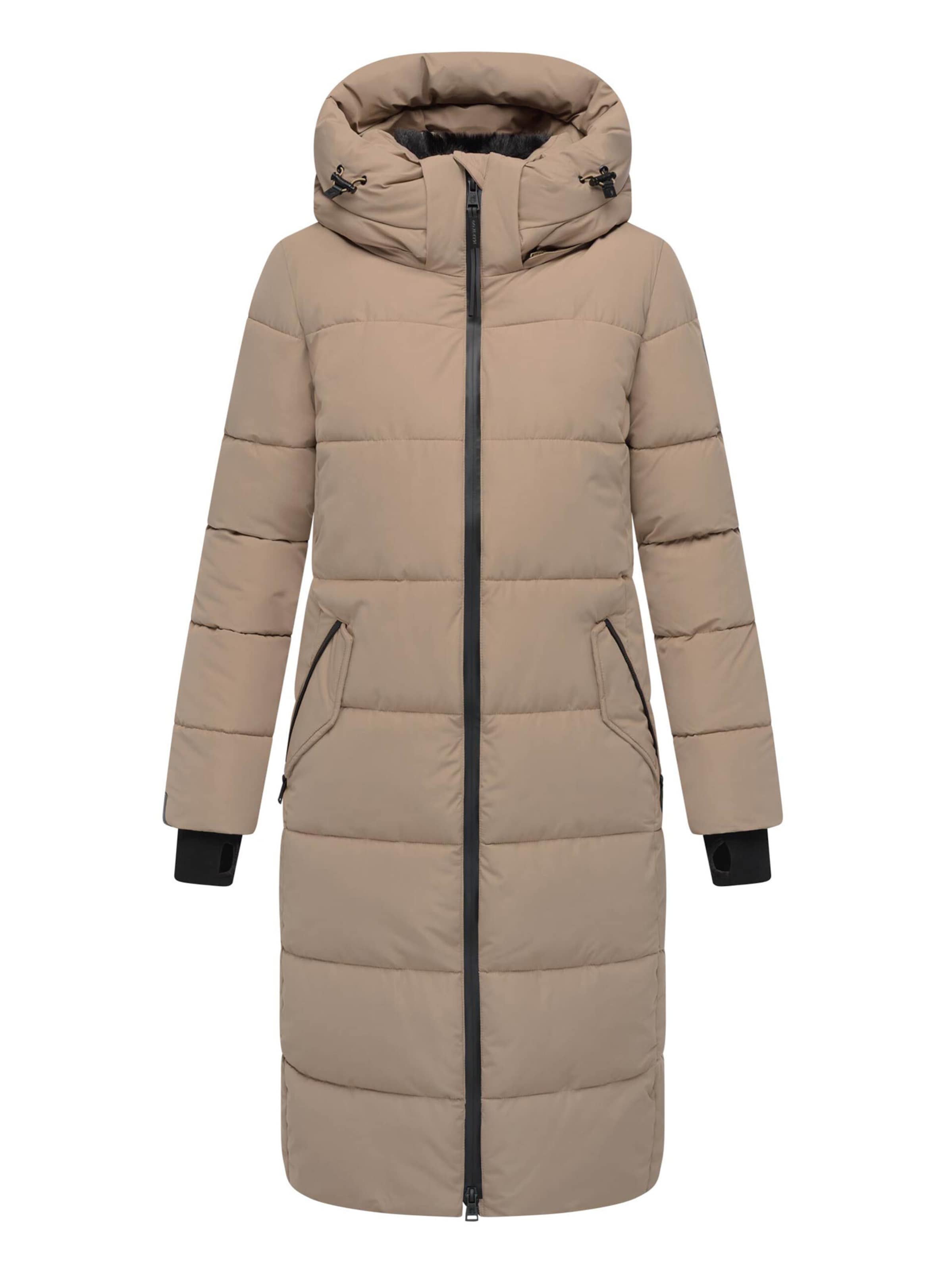 MARIKOO Winter coat 'Zuraraa XVI' in Grey: front