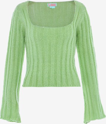 Pull-over Libbi en vert : devant