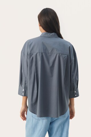 Part Two Bluse 'Evamari' in Grau