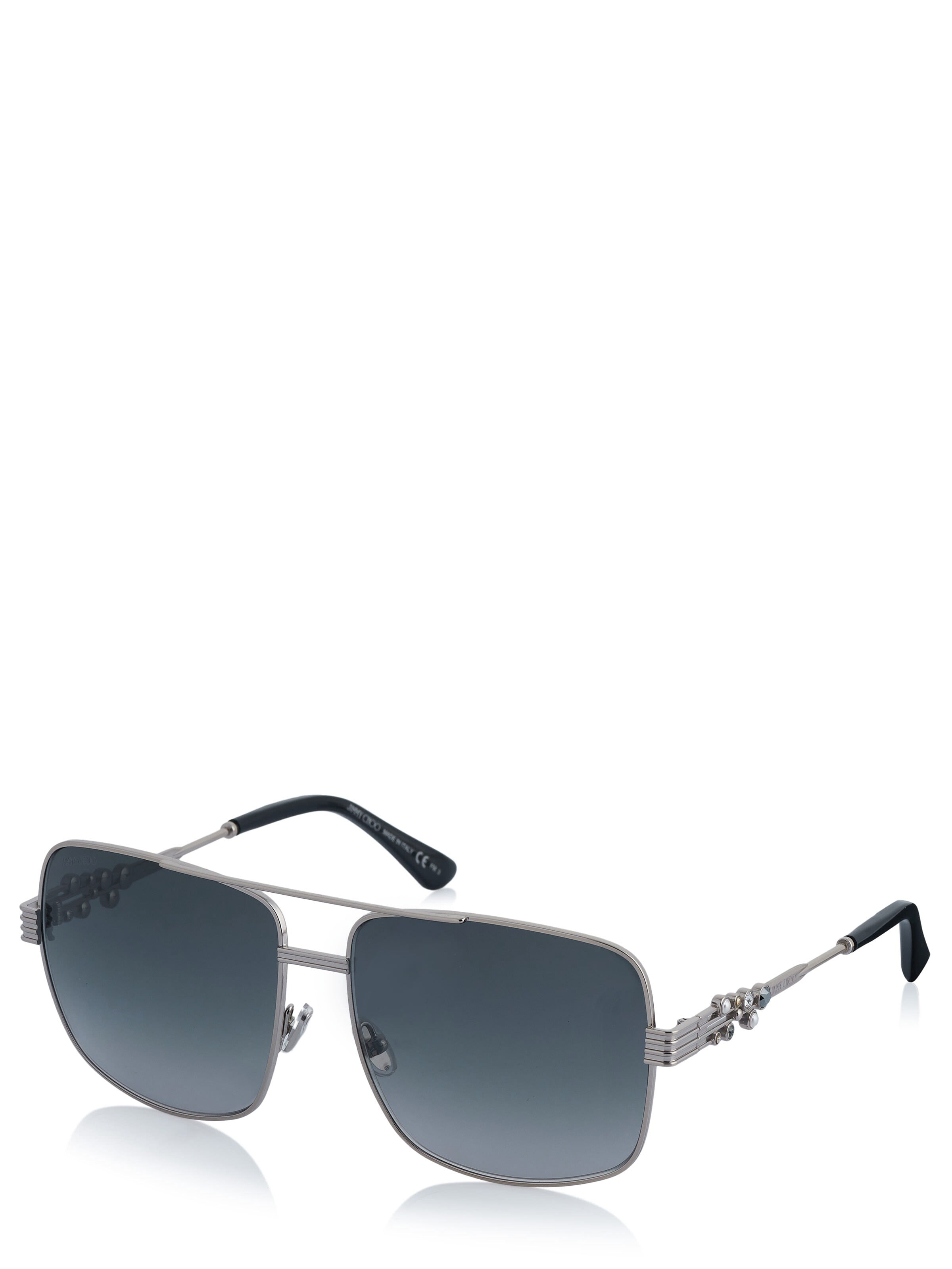 Lunettes de soleil JIMMY CHOO en argent : devant