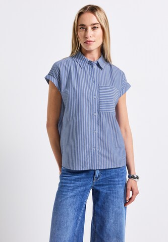 STREET ONE Bluse in Blau: Vorderseite