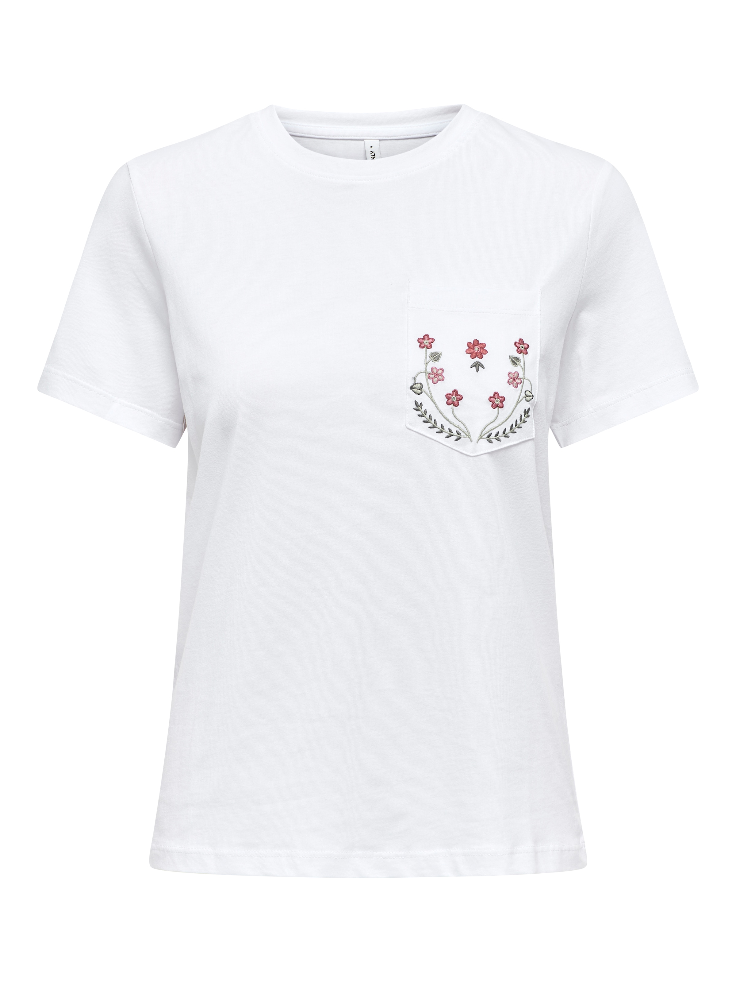T-shirt 'ONLPOLLY' ONLY en blanc : devant