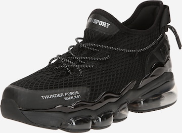 Sneaker bassa di Plein Sport in nero: frontale