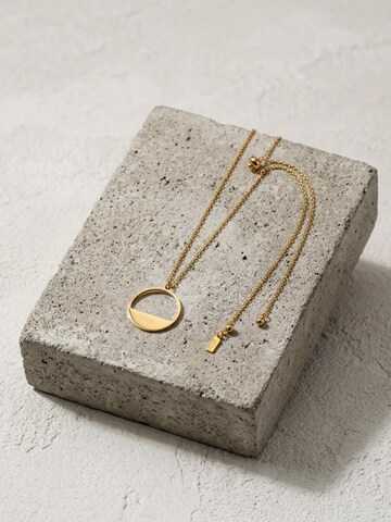Chaîne 'SAGA Waterproof 18K Gold Plated Necklace – Adjustable Chain & Brushed Stainless Steel' DNSK Copenhagen en or