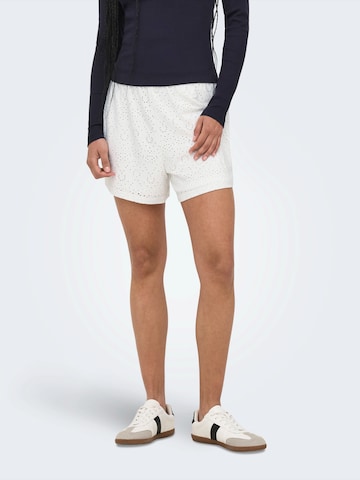 ONLY Loosefit Bukser 'ONLSMILLA' i hvid: forside