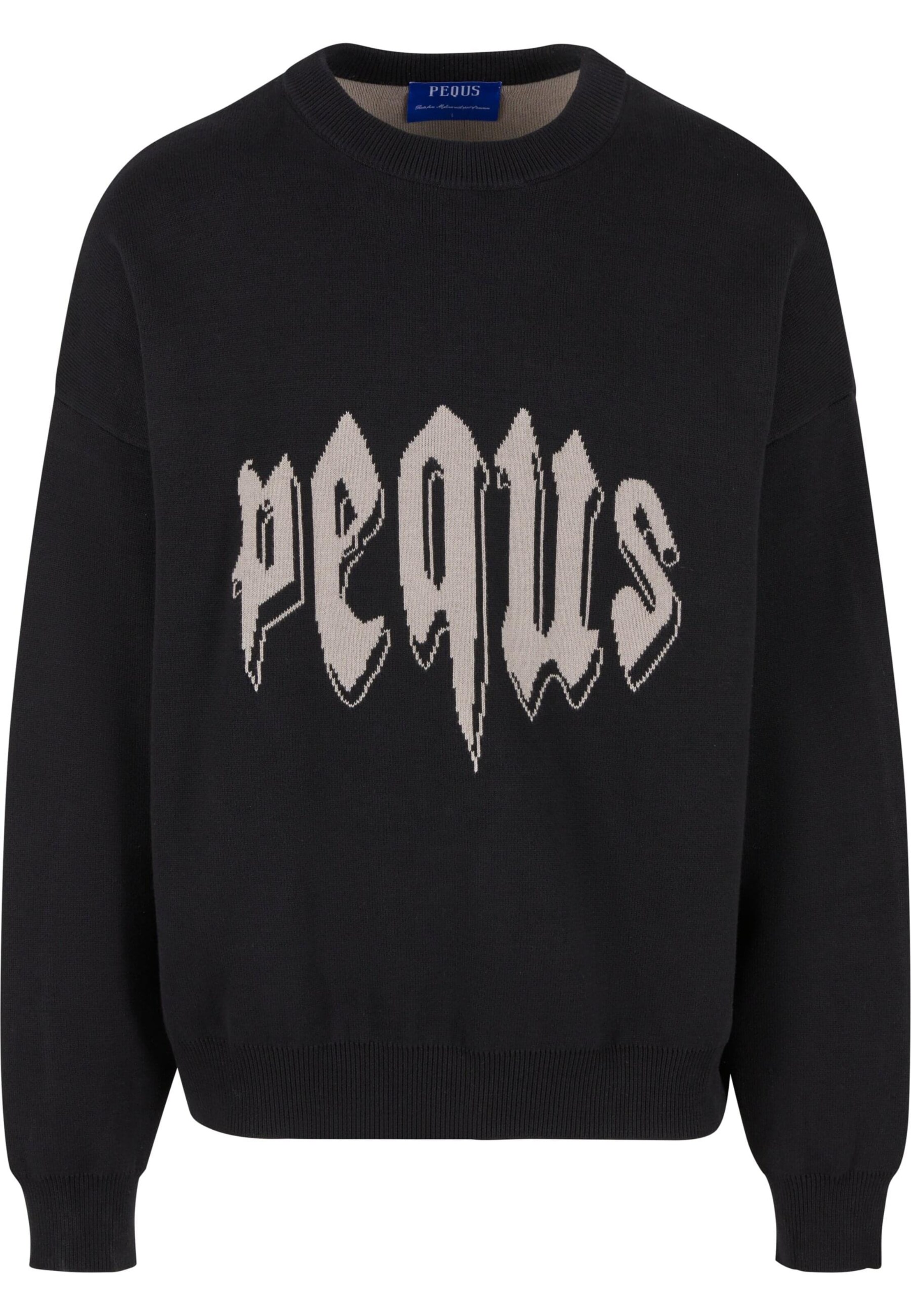 Pequs Sweater 'Mythic' in Black: front