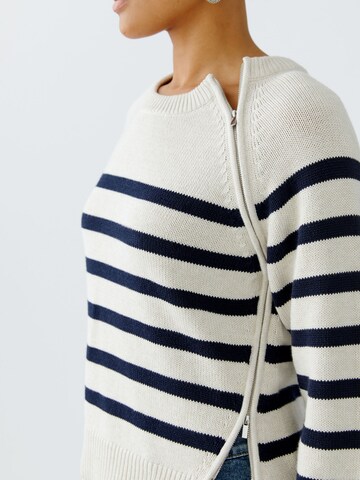 OUI Strickjacke in Weiß