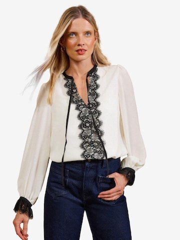 love & roses - Blusa en beige: frente