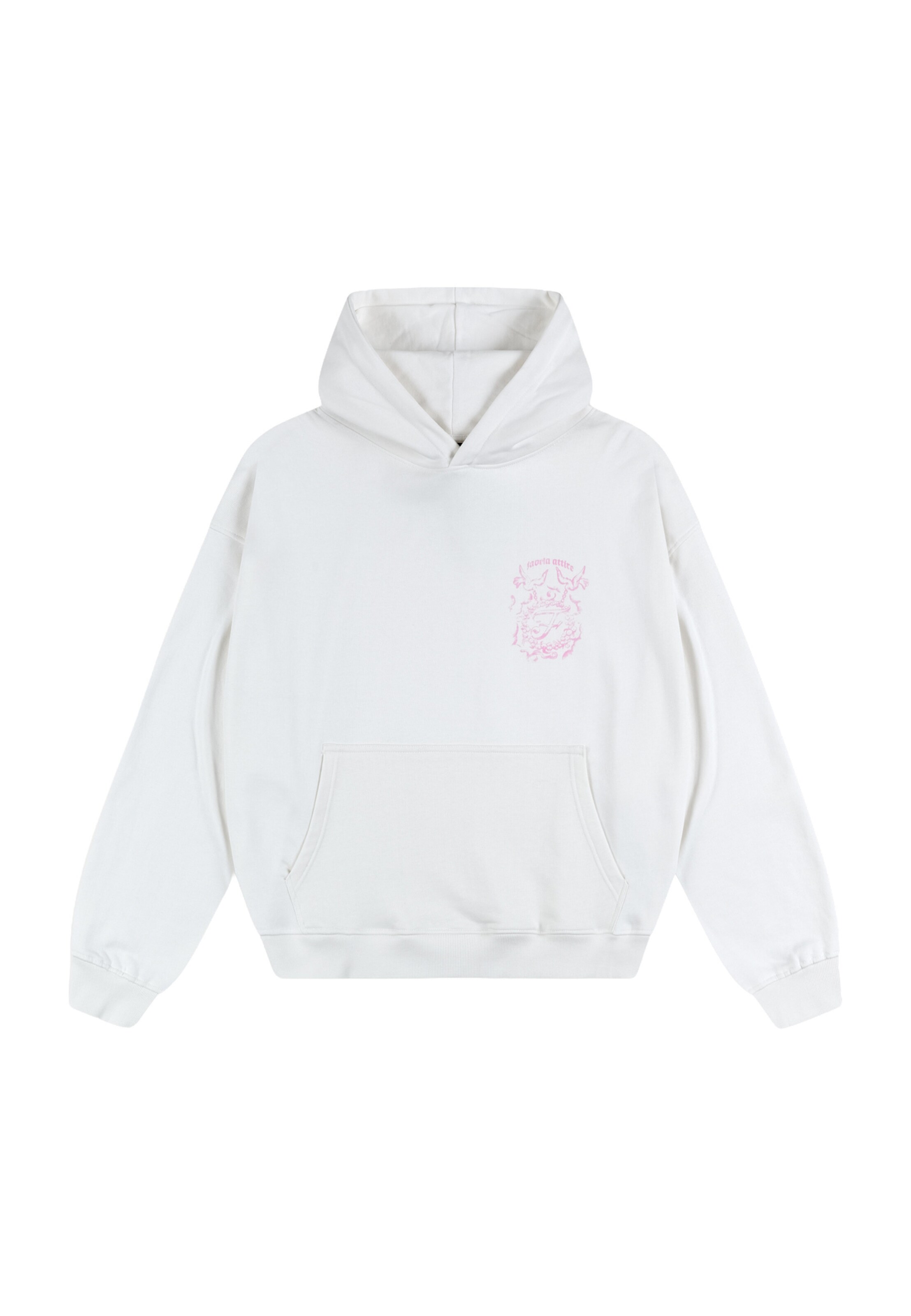 FAVELA Sweatshirt 'Attire' in Weiß: Vorderseite