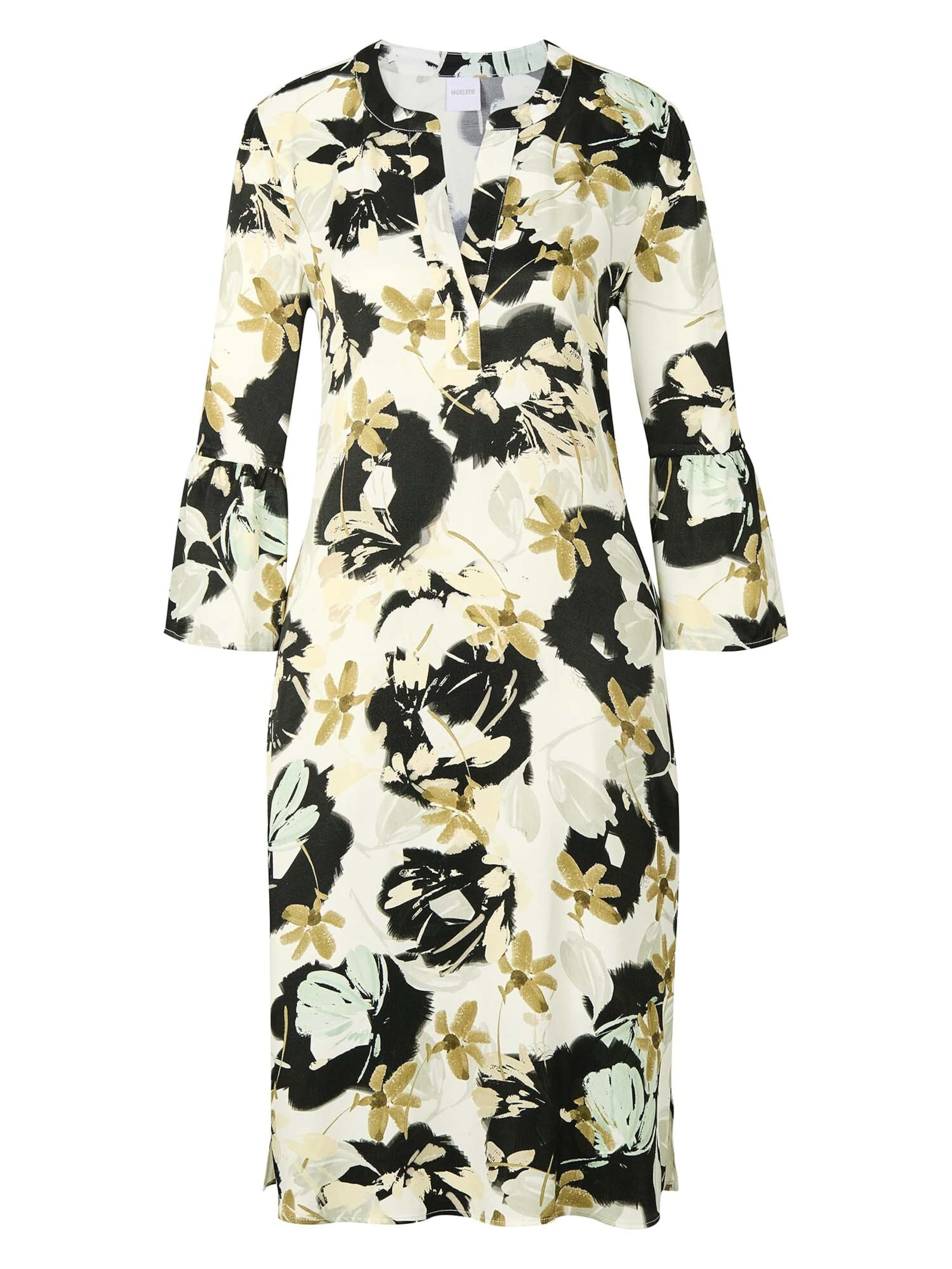 MADELEINE Robe en or / noir / blanc, Vue avec produit