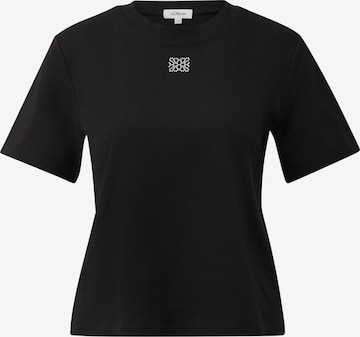 s.Oliver Shirt in Zwart: voorkant