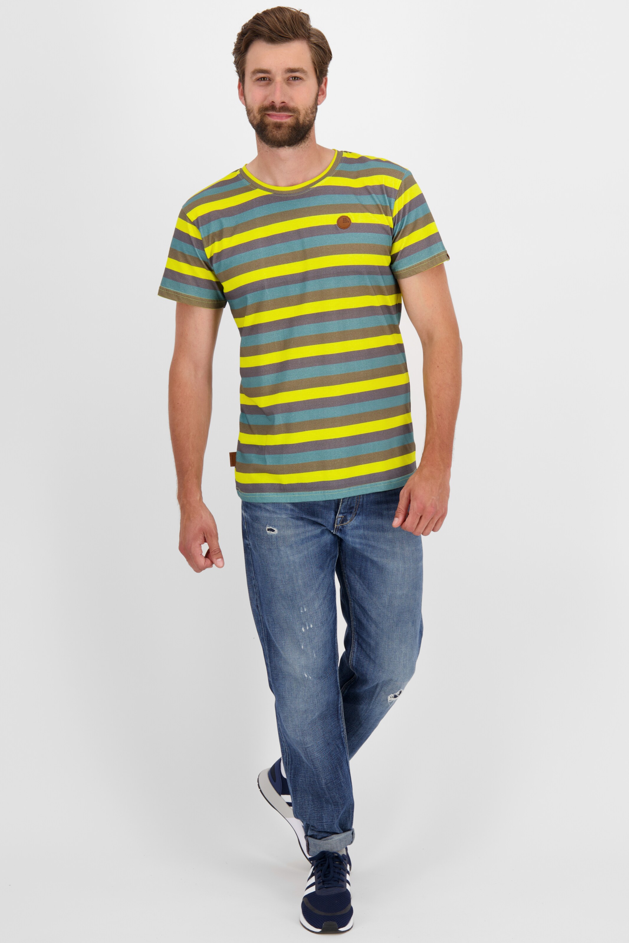 Männer Große Größen Alife and Kickin T-Shirt 'Nic' in Gelb - CV58424 Männer Große Größen Alife and Kickin T-Shirt 'Nic' in Gelb - CV58424
