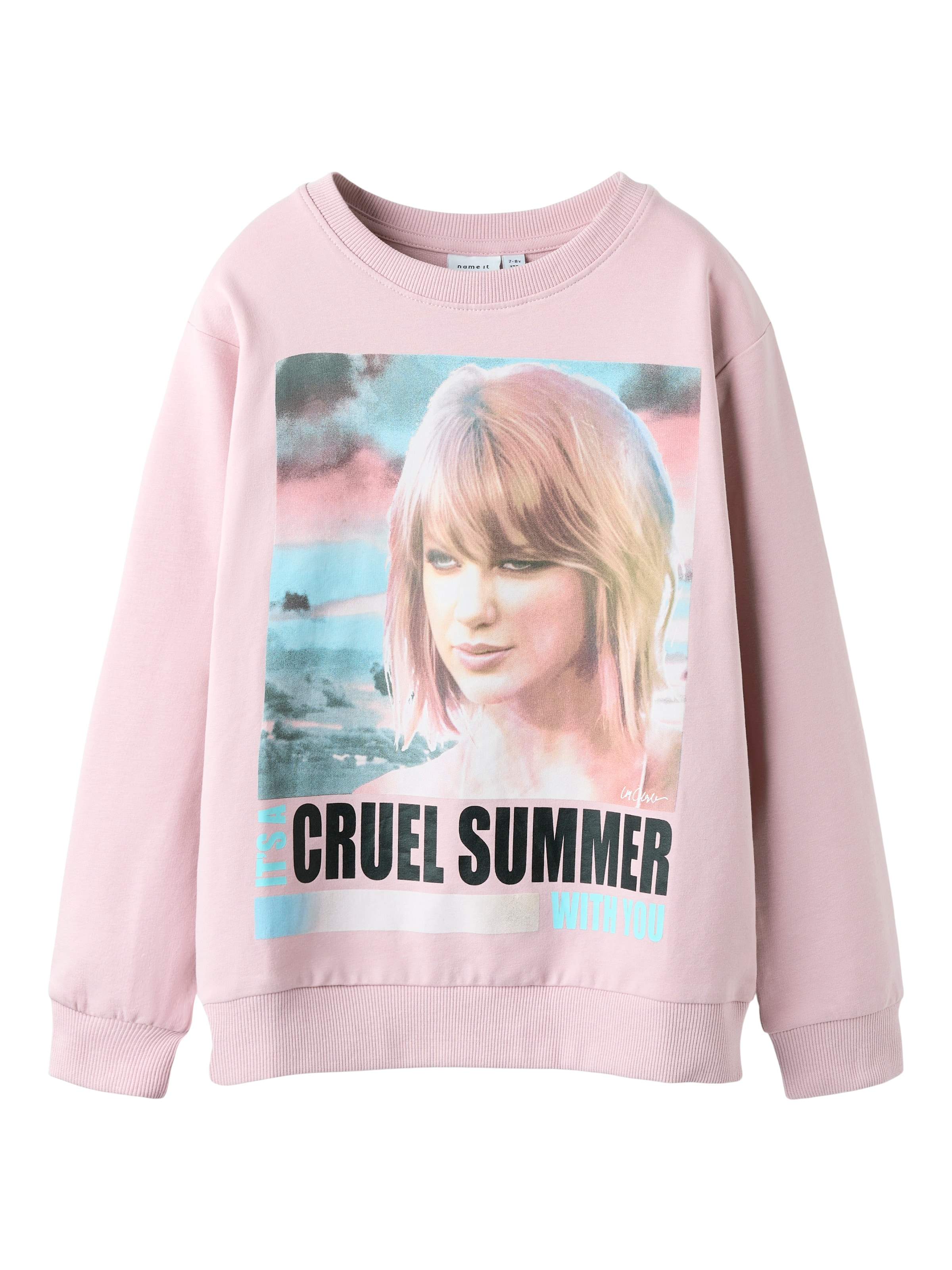 NAME IT Mikina 'NKFFEMMA CELEBRITY ICONS' - Ružová: predná strana