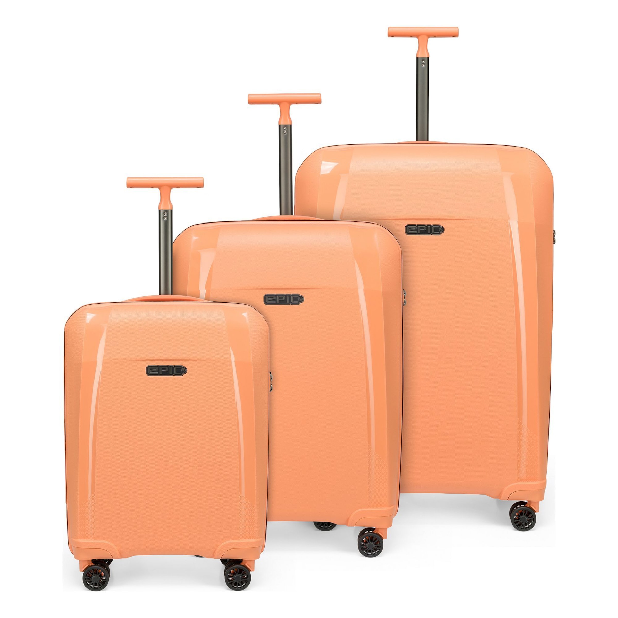 Epic Suitcase set in Orange: front