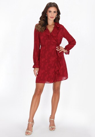 Robe de cocktail faina en rouge