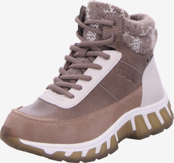 TT. BAGATT High-Top Sneakers in Brown: front