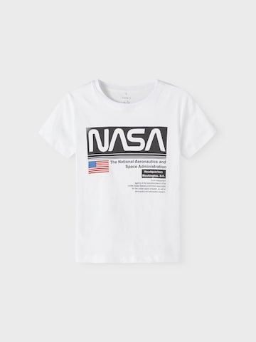 NAME IT Skjorte 'JACUES NASA' i hvit