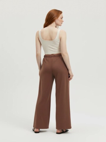 No Matter What Wide leg Broek in Bruin