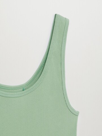 MANGO Top 'Sinatra' in Green