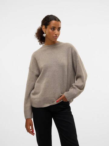 Pull-over 'VMBoom' VERO MODA en beige : devant