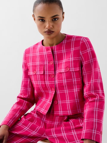 Scalpers Linen Check Blazer ' ' in Rot