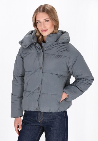 Veste d’hiver DreiMaster Maritim en gris : devant