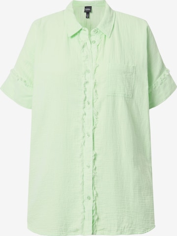 Ulla Popken Blouse in Green: front